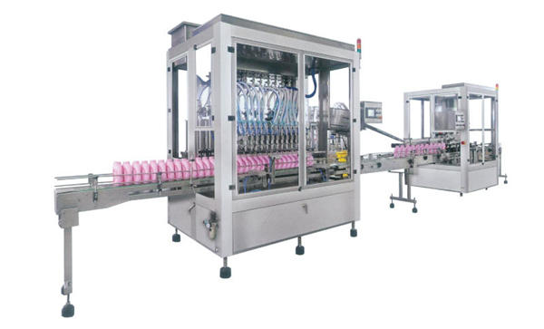 Mesin pangisi otomatis bahan cuci kanthi baja otomatis 